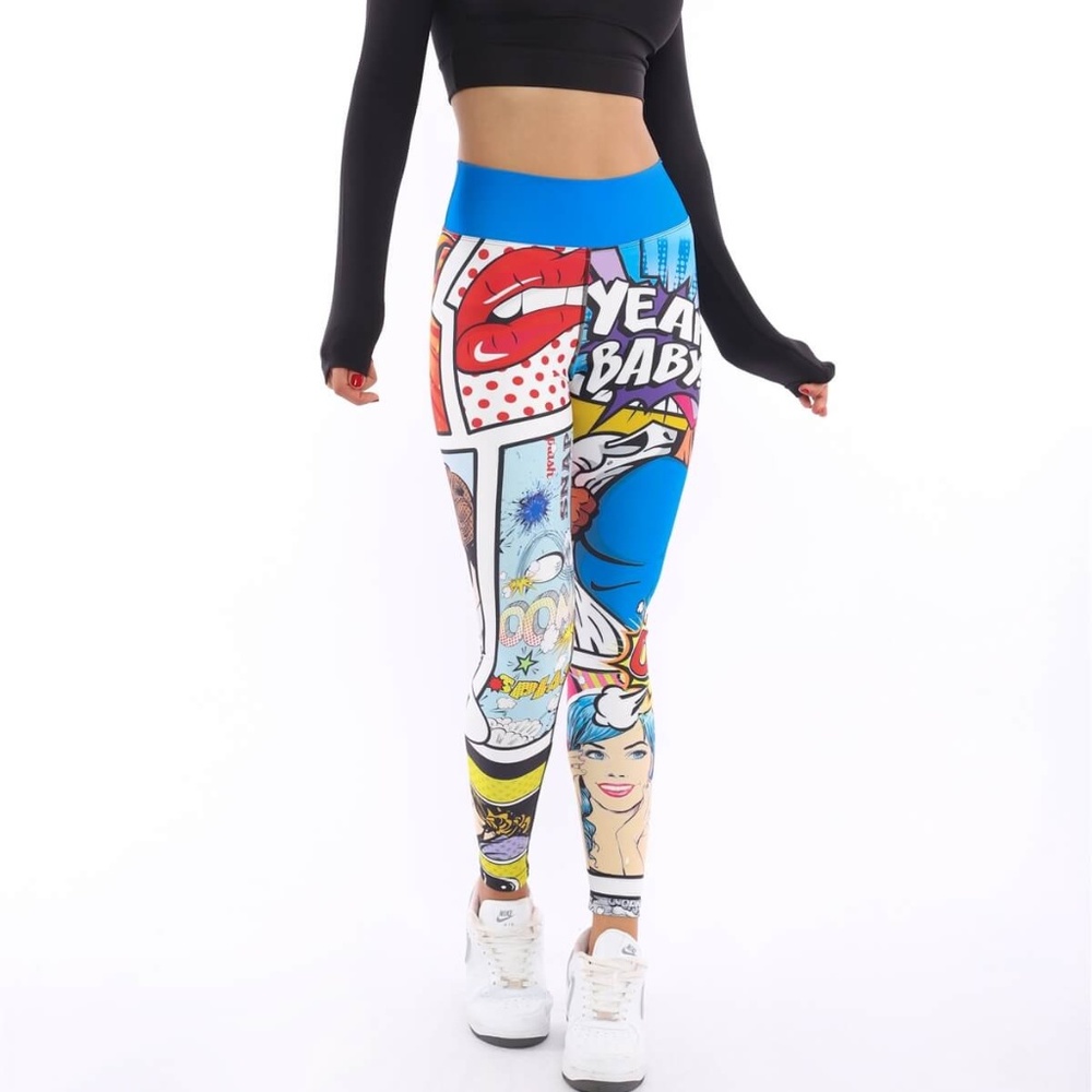 WomenSuperstacy High Waist Digital Sports Leggings